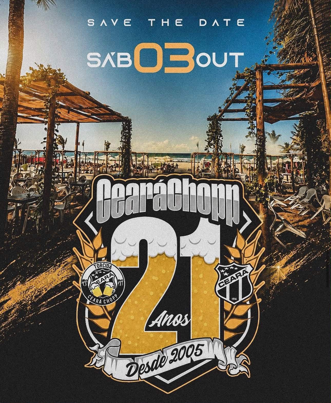 Imagem da notícia: FESTA CEARÁ CHOPP 🍻 — 21 ANOS